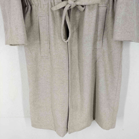 ザラ ZARA ベルトウールブレンドコート レディース import:L