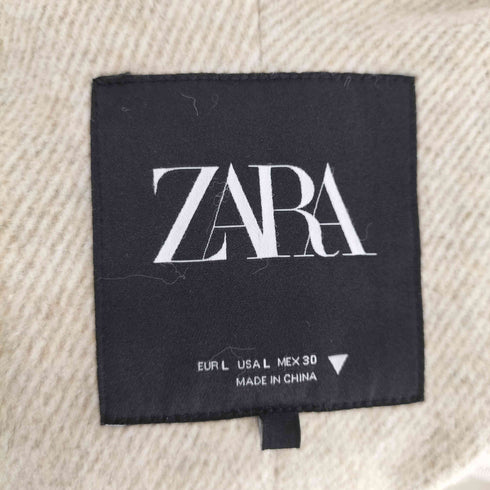 ザラ ZARA ベルトウールブレンドコート レディース import:L