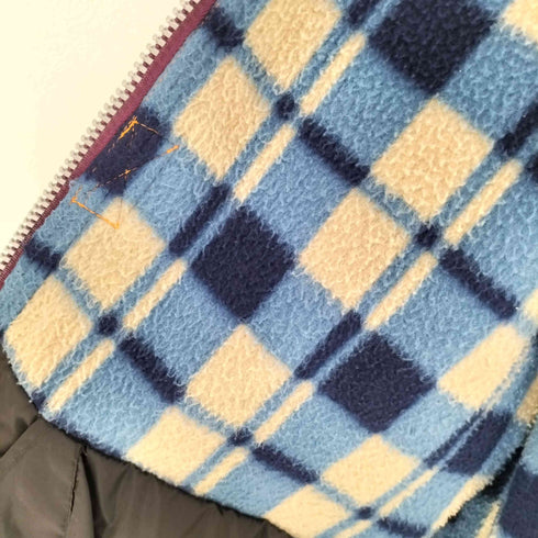 SON OF SUN 裏地フリース 背面刺繍 ステッチデザイン ジップアップジャケット メンズ JPN:M