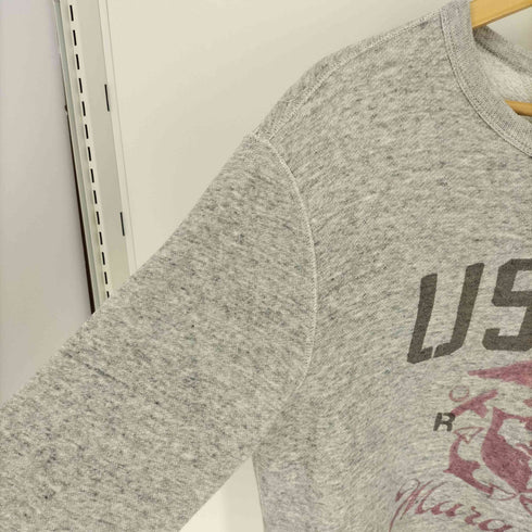 ポロラルフローレン POLO RALPH LAUREN US-RL MARAUDERS イカリ イーグル プリント 裏起毛 両面Vガゼット コットンポリ クルーネック スウェット メンズ 170/92A