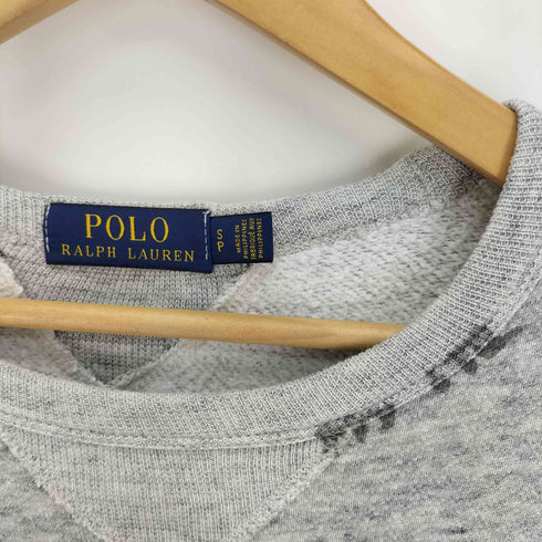 ポロラルフローレン POLO RALPH LAUREN US-RL MARAUDERS イカリ イーグル プリント 裏起毛 両面Vガゼット コットンポリ クルーネック スウェット メンズ 170/92A