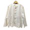 シリンギルド SHIRIN GUILD 00S 英国製 平面 ステッチ パターン クロスカラー リネン コットン シャツ ジャケット メンズ import:M