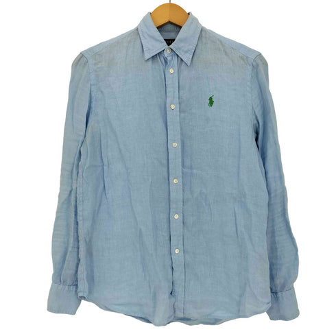 ポロラルフローレン POLO RALPH LAUREN RELAXED FIT ポニー刺繍 リネンシャツ メンズ import:XS