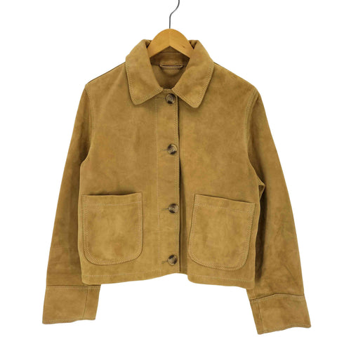 ザラ ZARA ZW COLLECTION LIMITED EDITION 100%スエードレザージャケット ヤギ革 レディース import:M