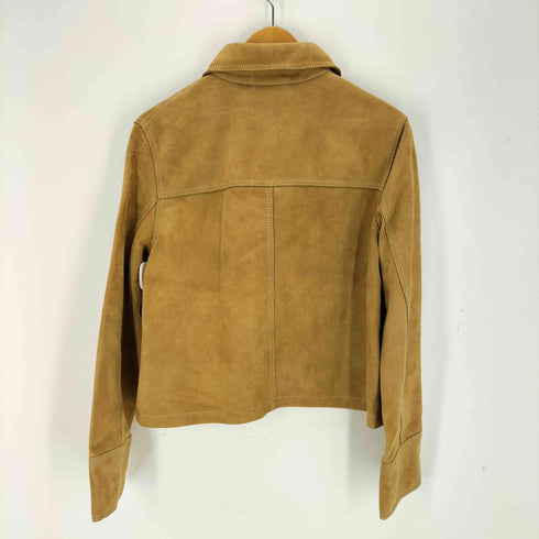 ザラ ZARA ZW COLLECTION LIMITED EDITION 100%スエードレザージャケット ヤギ革 レディース import:M