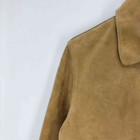 ザラ ZARA ZW COLLECTION LIMITED EDITION 100%スエードレザージャケット ヤギ革 レディース import:M