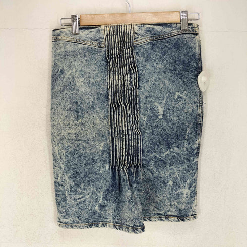 Y2K JEAN COLONNA MADE IN ITALY ブリーチ加工プリーツデザインデニムスカート レディース 40