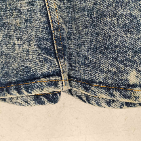 Y2K JEAN COLONNA MADE IN ITALY ブリーチ加工プリーツデザインデニムスカート レディース 40