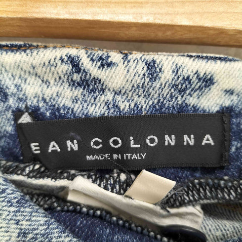 Y2K JEAN COLONNA MADE IN ITALY ブリーチ加工プリーツデザインデニムスカート レディース 40