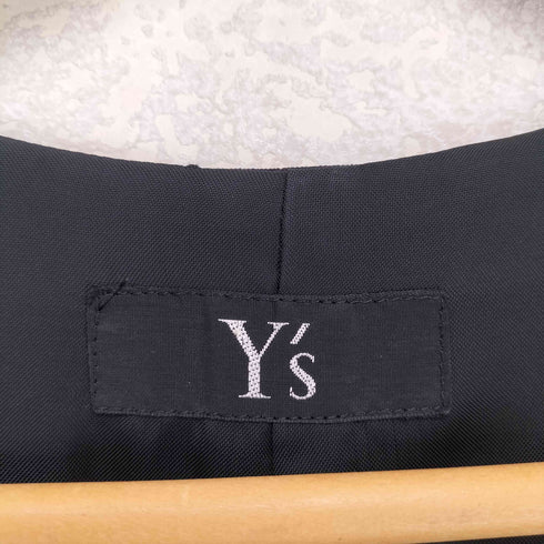 ワイズ Ys 90S ウールギャバ ショールカラ―マキシワンピース レディース