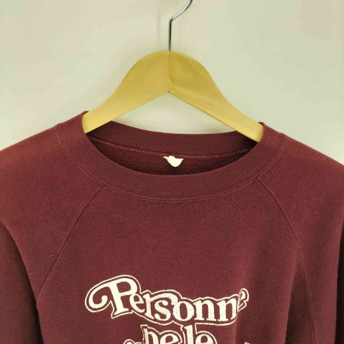 フルーツオブザルーム FRUIT OF THE LOOM 70S PERSONNE NELE DITMIEUX プリント 裏起毛 クルーネック スウェット メンズ