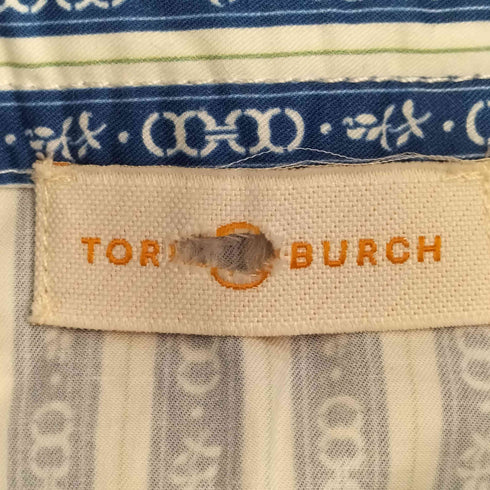 トリーバーチ TORY BURCH ストライプ リボン 巻き スカート レディース JPN:M