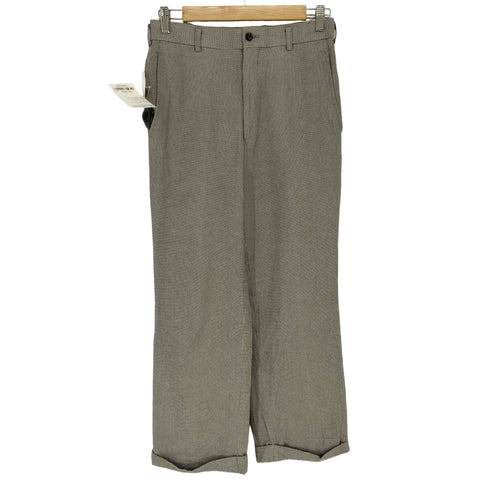 コムデギャルソンオムオム COMME des GARCONS HOMME HOMME AD1999 00SS 総柄コットンスラックス 裾ダブル メンズ S