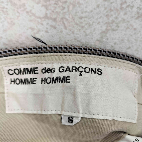 コムデギャルソンオムオム COMME des GARCONS HOMME HOMME AD1999 00SS 総柄コットンスラックス 裾ダブル メンズ S