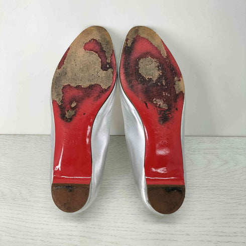 クリスチャンルブタン CHRISTIAN LOUBOUTIN ベルトデザイン オープントゥ パンプス レディース 40 1/2
