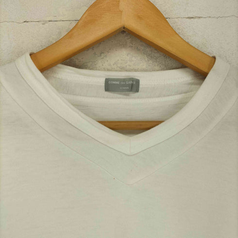 コムデギャルソンオム COMME des GARCONS HOMME AD1999 99AW 田中啓一 インサイドアウトデザインVネックTシャツ メンズ