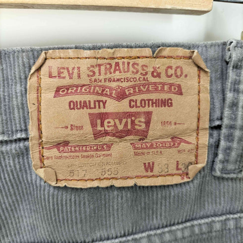 リーバイス Levis 80s 517 42talon コーデュロイセミフレアパンツ メンズ 33/30