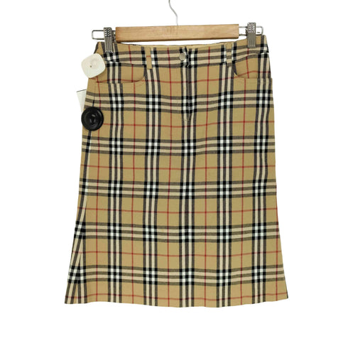 バーバリーブルーレーベル BURBERRY BLUE LABEL ノヴァチェックタイトスカート レディース 36