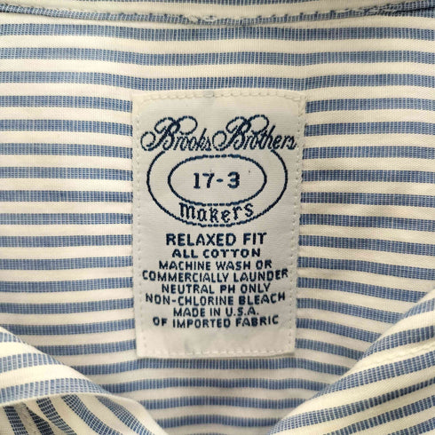 ブルックスブラザーズ BROOKS BROTHERS 90s USA製 MAKERS ストライプボタンダウンシャツ メンズ