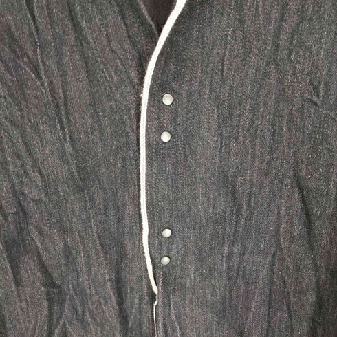 ダブルジェイケイ wjk 00s シワ加工フックボタンデニムシャツ メンズ s