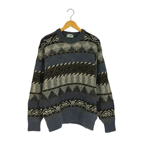 クロコダイル crocodile 総柄ニット メンズ import:L