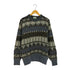 クロコダイル crocodile 総柄ニット メンズ import:L