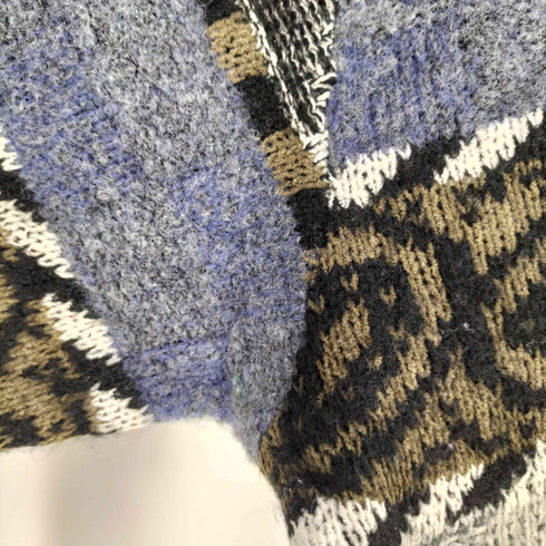 クロコダイル crocodile 総柄ニット メンズ import:L