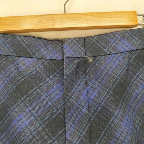 コムデギャルソンオムプリュス COMME des GARCONS HOMME PLUS AD1996 97SS CHECK期 バイアスチェックプリントサイドシンチパンツ メンズ S