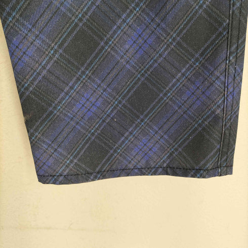 コムデギャルソンオムプリュス COMME des GARCONS HOMME PLUS AD1996 97SS CHECK期 バイアスチェックプリントサイドシンチパンツ メンズ S