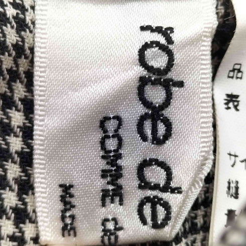 ローブドシャンブルコムデギャルソン robe de chambre COMME des GARCONS AD1998 99SS グレンチェック ウールタイトスカート レディース L