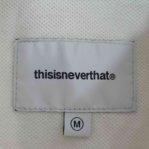 ディスイズネバーザット thisisneverthat ロゴ刺繍 鹿の子ポロシャツ メンズ import:M