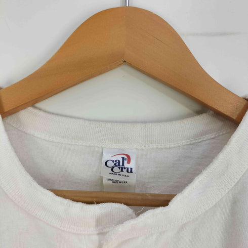 カルクルー Cal Cru USA製 ヘンリーネック S/S Tシャツ メンズ import:L