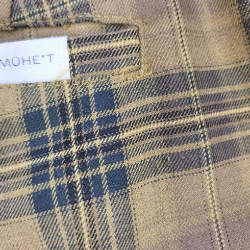 MUHET アソートストレートチェックパンツ メンズ LL