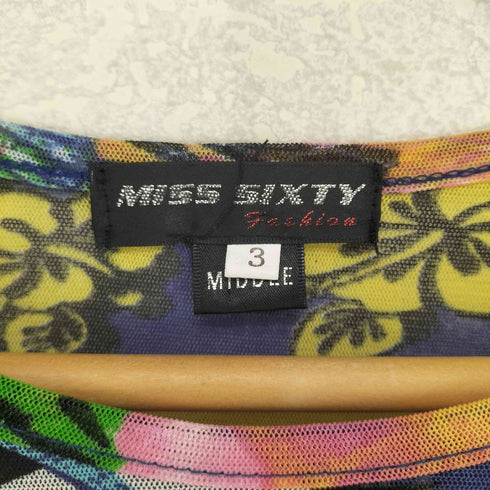 ミスシックスティ MISS SIXTY Y2K 総柄メッシュトップス レディース 3