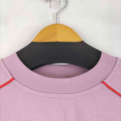 デイジー DAZY パイピング加工 猫プリント L/S Tシャツ レディース JPN:L