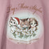 デイジー DAZY パイピング加工 猫プリント L/S Tシャツ レディース JPN:L