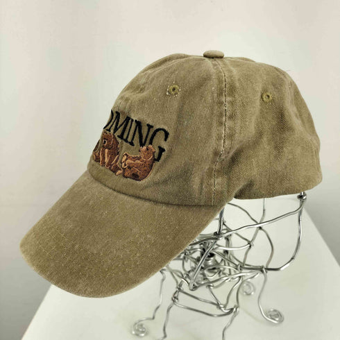 WYOMING ベア刺繍 ベースボールキャップ レディース