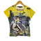 ミスシックスティ MISS SIXTY ビーズ装飾デザインプリントTシャツ レディース L