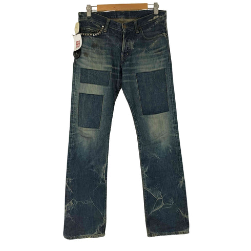 ヒステリックグラマー HYSTERIC GLAMOUR スタッズ パッチワーク デニムパンツ メンズ