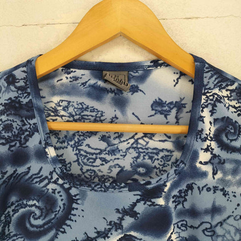 ジャンポールゴルチエ Jean Paul GAULTIER 総柄ストレッチTシャツ パワーネット レディース