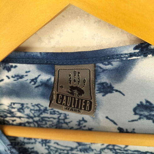 ジャンポールゴルチエ Jean Paul GAULTIER 総柄ストレッチTシャツ パワーネット レディース
