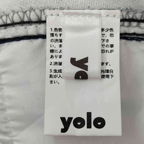 yolo 総柄 フレアデニムパンツ メンズ