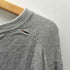 トミーヒルフィガー TOMMY HILFIGER ロゴ 刺繍 Vネック コットン ニット メンズ import:L