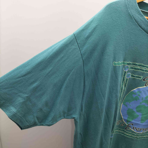 90S Girl Guides of Canada カナダ製 guiding it's Evrywhere 地球儀 プリント Tシャツ 袖シングルステッチ メンズ XXXL