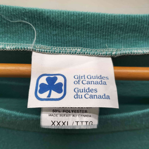 90S Girl Guides of Canada カナダ製 guiding it's Evrywhere 地球儀 プリント Tシャツ 袖シングルステッチ メンズ XXXL