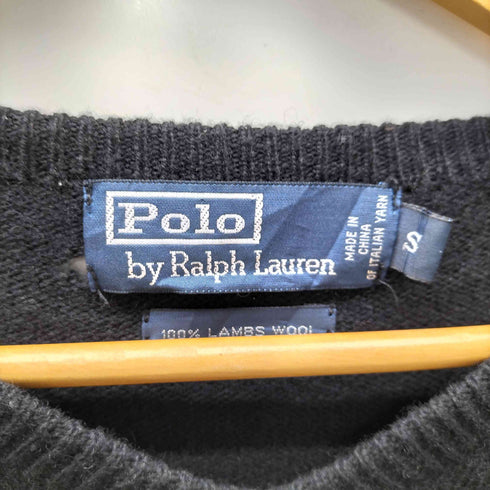 ポロバイラルフローレン Polo by RALPH LAUREN ポニー 刺繍 LAMBS WOOL ラムウール Vネック ニット メンズ import:S