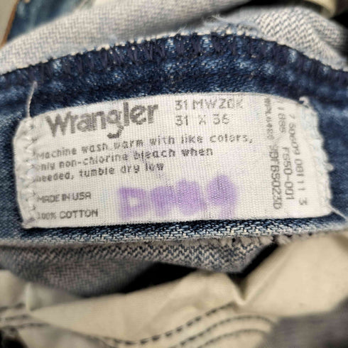 ラングラー Wrangler 80-90S USA製 31MWZ ブーツ刻印 ジップ テーパード デニム パンツ メンズ 31×36