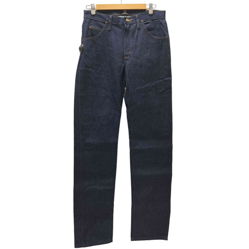 ラングラー Wrangler 90-00S メキシコ製 47MWZ REGULAR FIT ブーツ刻印 ジップ カウボーイカット ストレート デニム パンツ 濃紺 メンズ 31×36