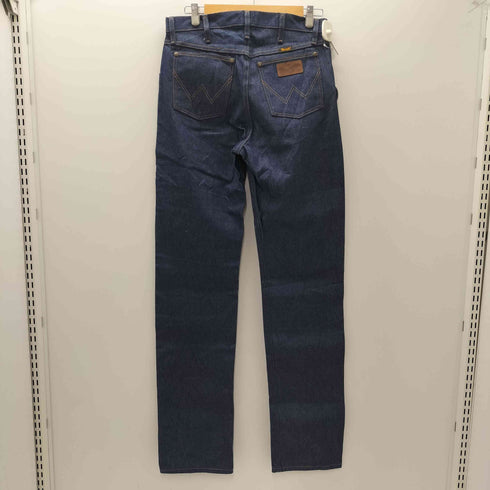 ラングラー Wrangler 90-00S メキシコ製 47MWZ REGULAR FIT ブーツ刻印 ジップ カウボーイカット ストレート デニム パンツ 濃紺 メンズ 31×36