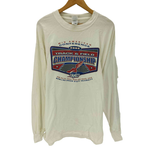 ギルダン GILDAN 00S ULTRA COTTON TRACK&FIELD CHAMPIONSHIP プリント L/S Tシャツ 2002年製 メンズ import:XL